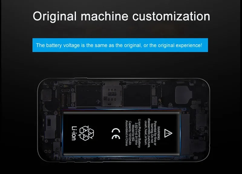 0 Cycle High Capacity Battery For iPhone 11 11Pro 12Pro 12 13 14 13Pro 14Pro Max Mini Phone Bateria + Free Tool Kit
