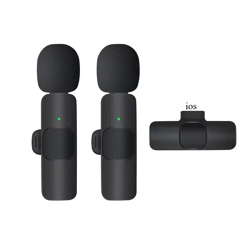 Wireless Lavalier Microphone Mini Portable Noise Reduction For Live Broadcast Gaming Audio Video Recording For Iphone Android