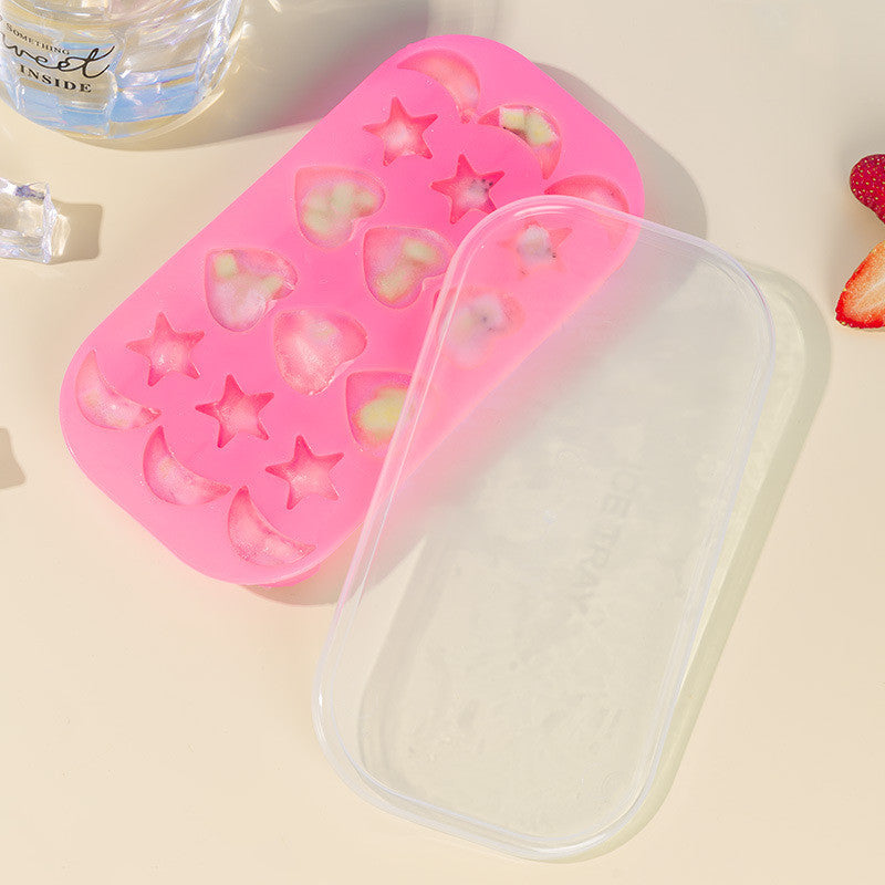 Home Refrigerator Silicone Ice Box With Lid